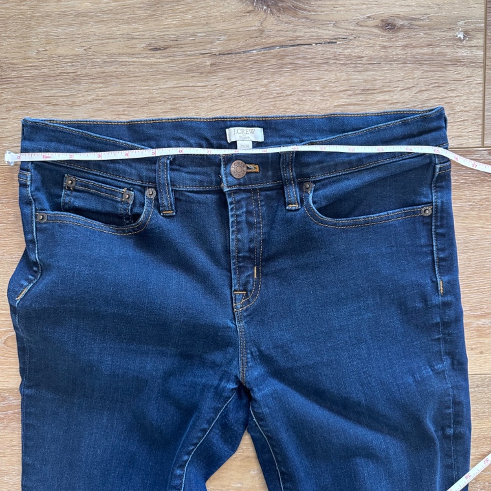 J CREW Stretch Women's Skinny Jeans Dark Wash - Size 29/28 - Picture 7 of 7